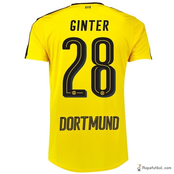 Camiseta Borussia Dortmund Replica Primera Ropa Ginter 2016/17 Amarillo